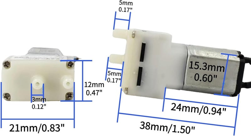CONQUERALL DC 5V double hole pumping oxygen pumps 030 mini diaphragm air pump for breast pump, massager - Image 2